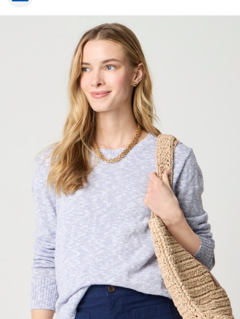 J.Crew Crewneck Beach Sweater(L)